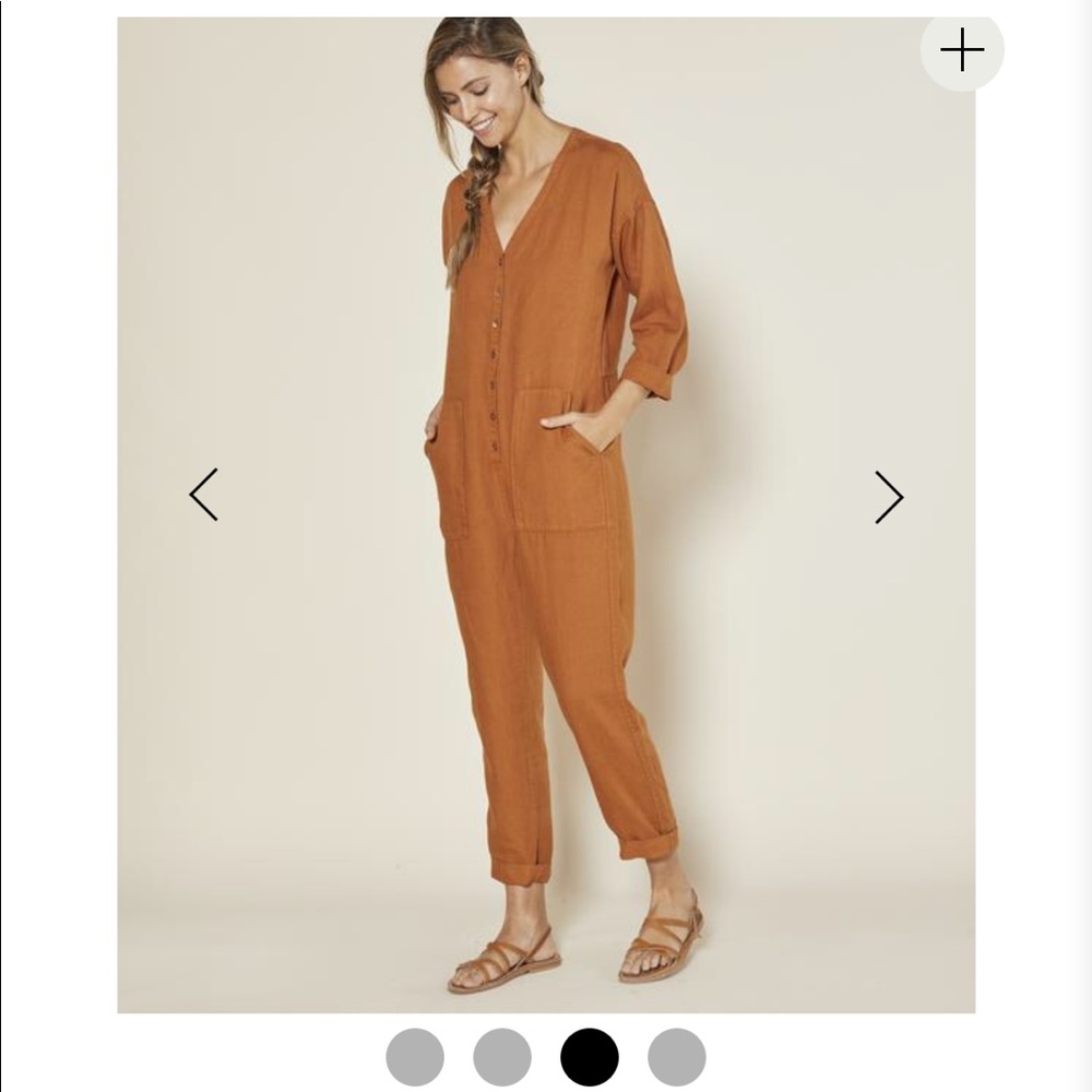 Outerknown Retro Grade Jumpsuit Rust XS